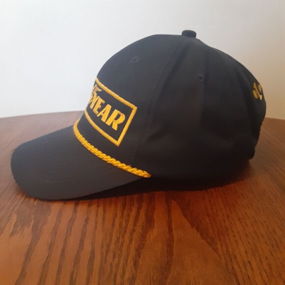 Goodyear Racing SnapBack Hat Cap Navy Blue #1 In Racing Vtg Embroidered EUC - Picture 2 of 8